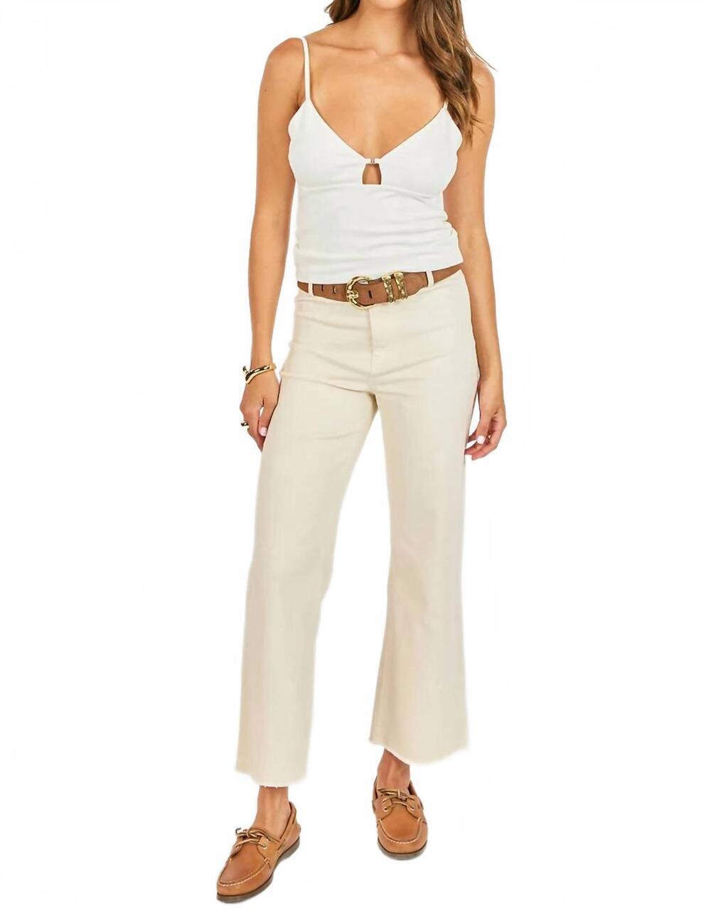 NEW SADIE & SAGE dearly cutout cami top in ivory